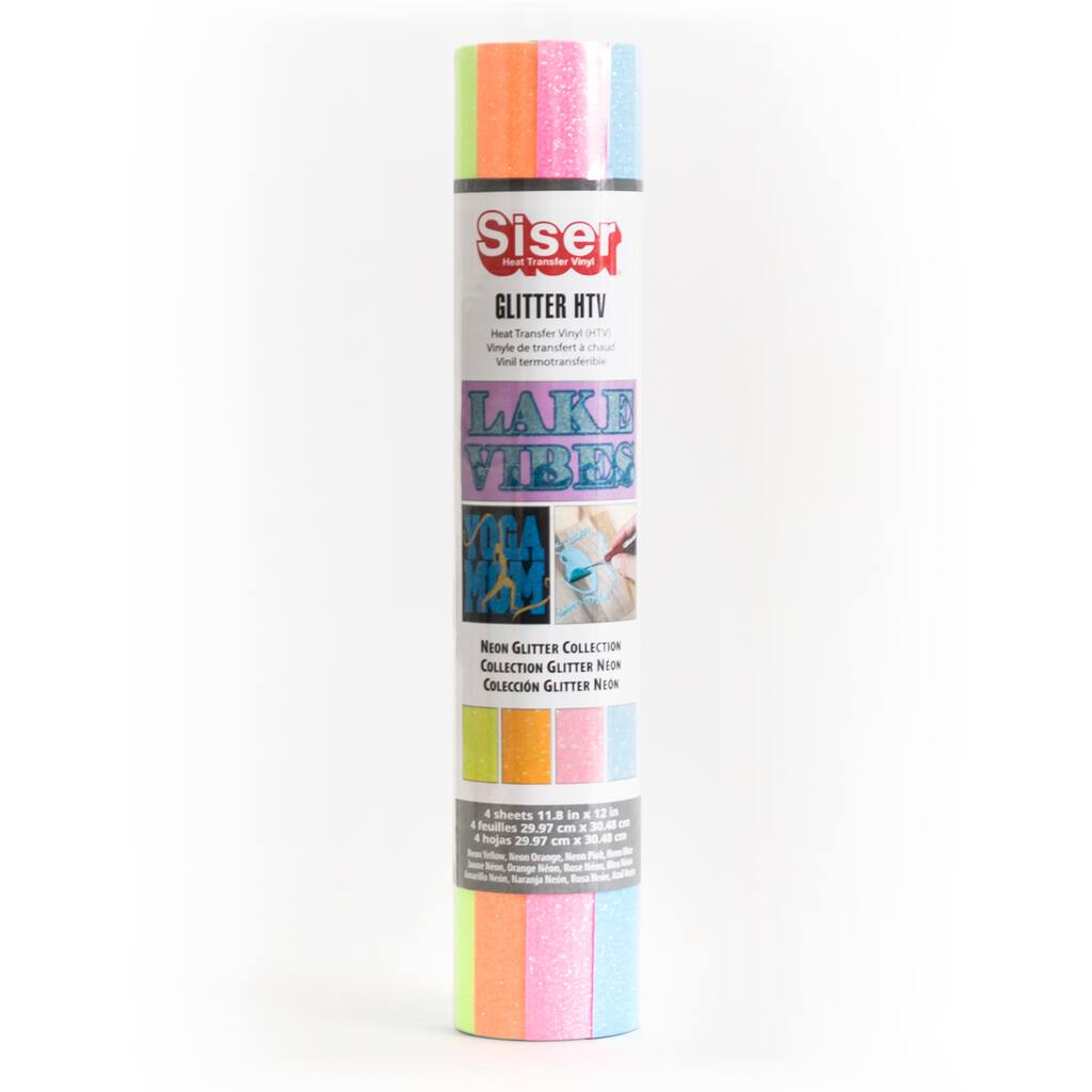 8 Pack Siser Glitter Heat Transfer Vinyl Sampler Neon Michaels 8 pack siser glitter heat transfer vinyl sampler neon michaels